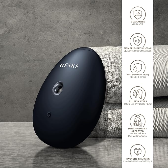 GESKE SmartAppGuided™ Facial Hydration Refresher | 4 in 1 | Water Atomizer | Moisturizing Spray Machine | Face Mister | Humidifier for Natural Glow | Reduce Redness & Dry Skin