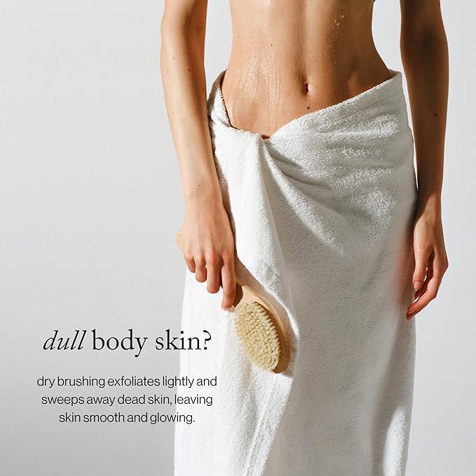 goop Beauty Dry Brush | Detoxifying Body Exfoliator | Wooden Handle with Natural Biodegradable Sisal Fibers | Sweeps Away Dead Skin | FSC Certified