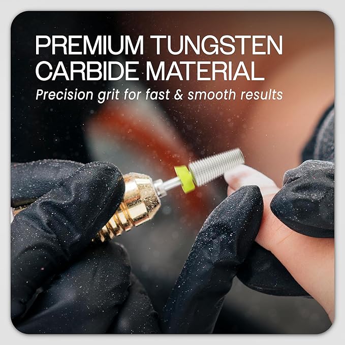 PANA Nail Carbide 5 in 1 Bit - Two Way Rotate use for Both Left and Right Handed - Fast remove Acrylic or Hard Gel - 3/32" Shank - Manicure, Nail Art, Drill Machine (Extra Fine - XF, Silver)