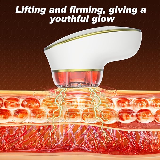 Face Lifting Facial Massager, Vacuum Suction for Face, Red Light Therapy Portable Face Lift Device for Skin Care Tightening Firming Skin Care Tools for Toning, Glow Boost