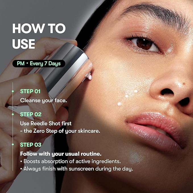 VT COSMETICS CICA Reedle Shot 700, Spicule Microneedling Serum for Pore Care&Exfoliation, Exosome&Centella Asiatica for Glass Skin, Acne&Blemish Care, Korean Liquid Skin Booster (1 Fl Oz / 30ml)