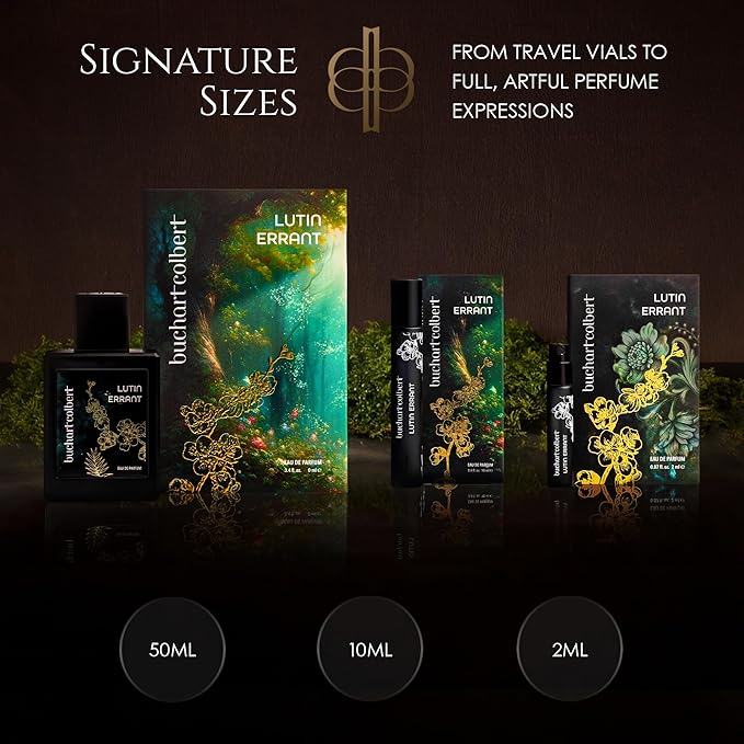 Lutin Errant Fragrance 50mL – Niche Eau de Parfum – Dry Woods, Coconut & Amber Perfume for Men & Women with White Musk & an Earthy Mushroom Heart