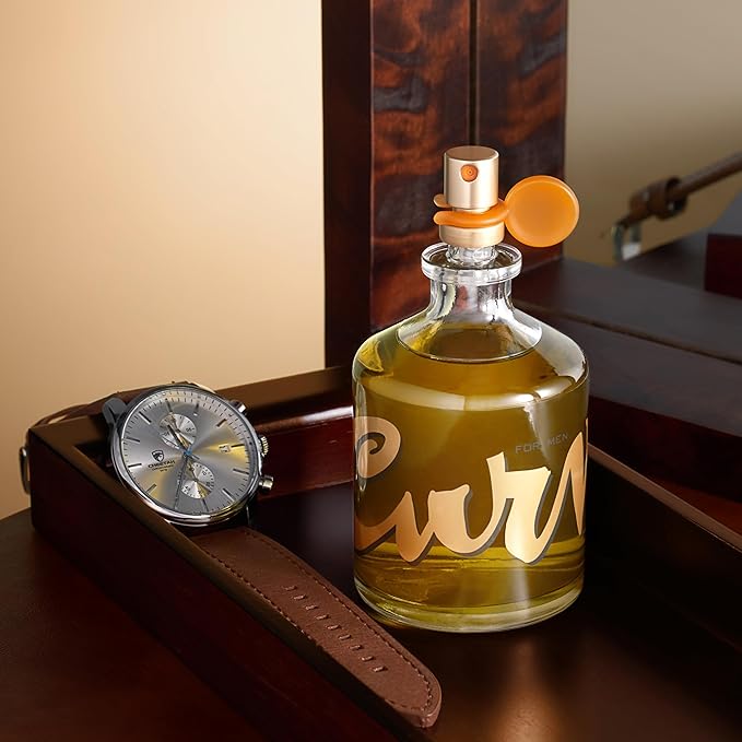 Curve Men's Cologne Fragrance Spray, Spicy Wood Magnetic Scent for Day or Night, 6.8 Fl Oz