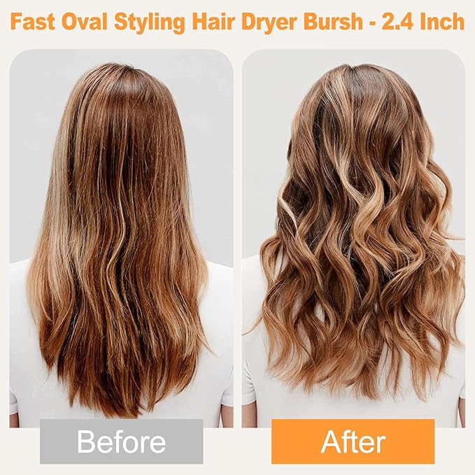 Hair Styler Hair Dryer Brush - 110,000 RPM High-Speed Hot Air Styler,Multi Stylers with Auto-Wrap Curler, Professional Blow Dryer Brush for Fast Curling Volumizing Straightening Styling(Black-Golden)
