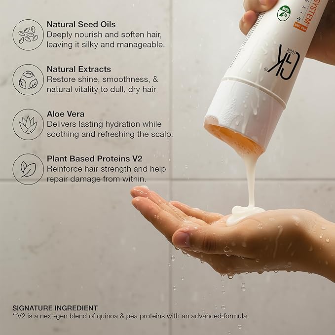 GK HAIR shampoo and conditioner set - Sulfate Free shampoo and Conditioner For Volumizing, Hydrating & Color Treated Hair-Made with Aloe vera, Parki Butter- Free of Parabens & Phthalates (10.1 Fl Oz)