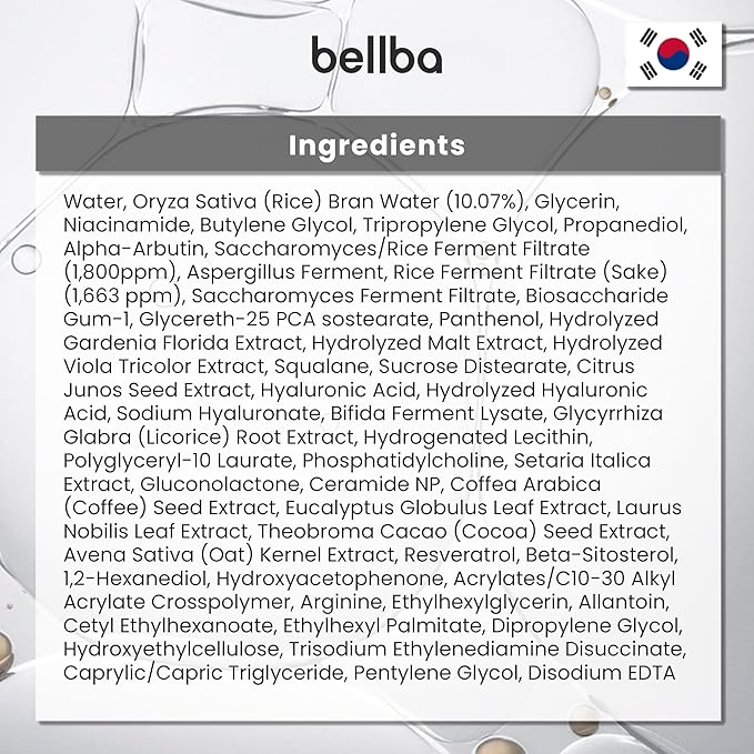 Dewy Rice Essence Korean Serum for Face - K-beauty Skincare Rice Serum - Get Even Tone and Glass Skin - Hydrating, Lightweight, Non-Comedogenic (1 fl.oz)