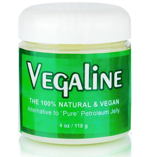 Beesaluxe Vegaline - 100% Natural, Vegan & Hypoallergenic Alternative to Petroleum Jelly - Unpetroleum - Lips, Hands, Baby, Makeup Remover and More (4 Ounce)