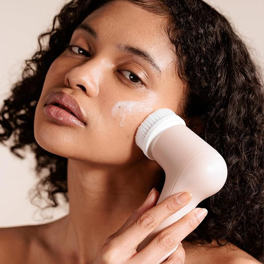 Gloa Face and Body Cleansing Brush by Project E Beauty | 3 Cleaning Brushes | Pore Cleaner | Scrub Brushes for Cleaning | Exfoliate for Face & Body | Brush Cleaner for Body | Waterproof Skin Care Kit