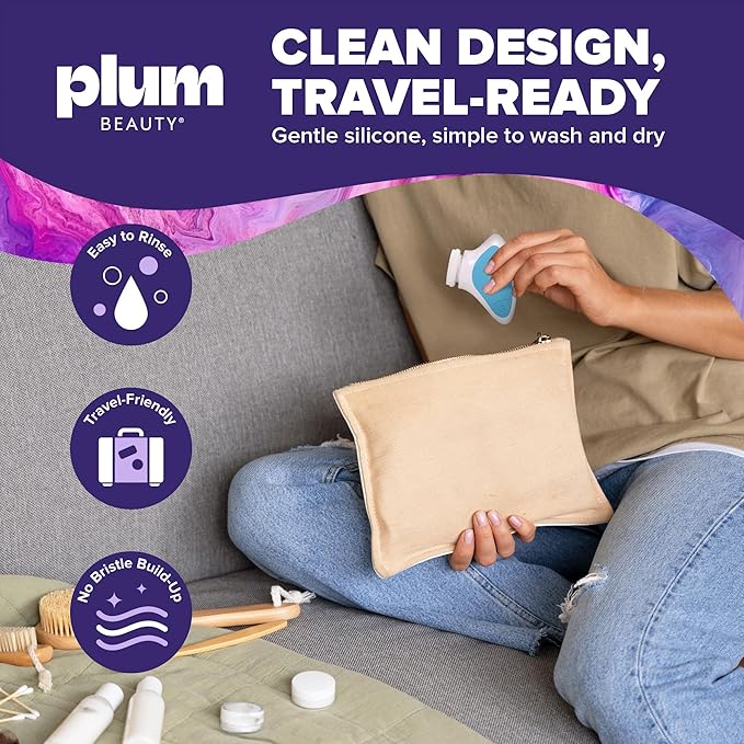 Sonic Facial Cleansing Brush – Gentle Dual-Speed Electric Exfoliator, Water-Resistant Silicone Deep-Pore Face Scrubber for Men & Women