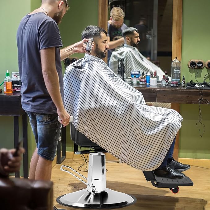 Salon Chair for Hair Stylist, 360 Degree Rotating Barber Chair Heavy Duty Hydraulic Pump Barber Chair, Spa Beauty Equipment for Hair Stylists, Tattoo Artists, Cosmetologists