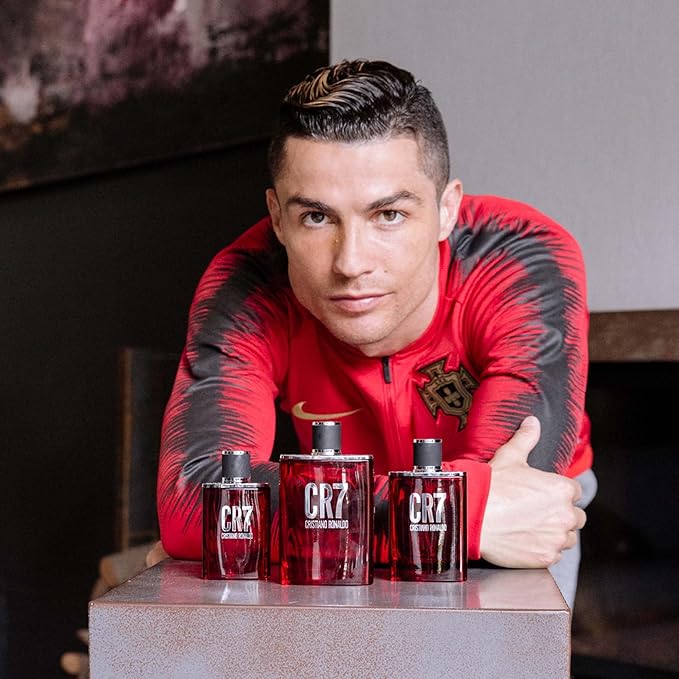 CR7 Cristiano Ronaldo - Eau De Toilette Cologne Scent for Men - Woody, Musky Scent with Lavender, Cardamom, Tobacco, and Cedar - From Cristiano Ronaldo’s Original Men’s Fragrance Collection - 3.4 oz