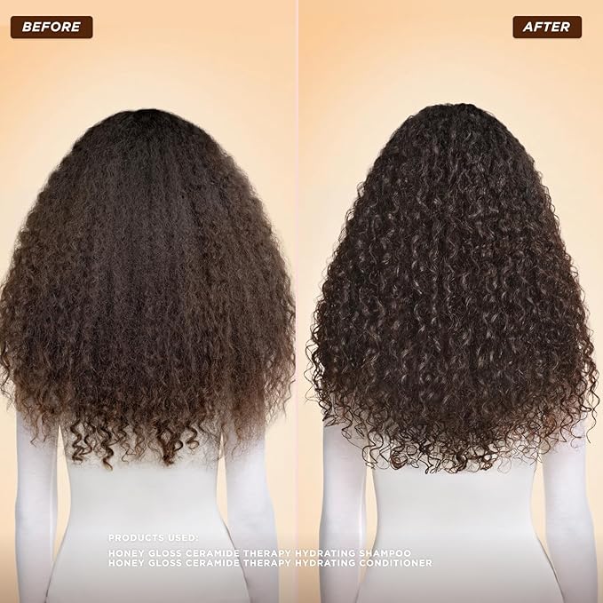 Gisou Honey Gloss Ceramide Therapy Hydrating Shampoo – Deeply Cleanses & Restores Moisture, Ceramides & AHAs, 8.5 Fl Oz (Wildflower Honey)