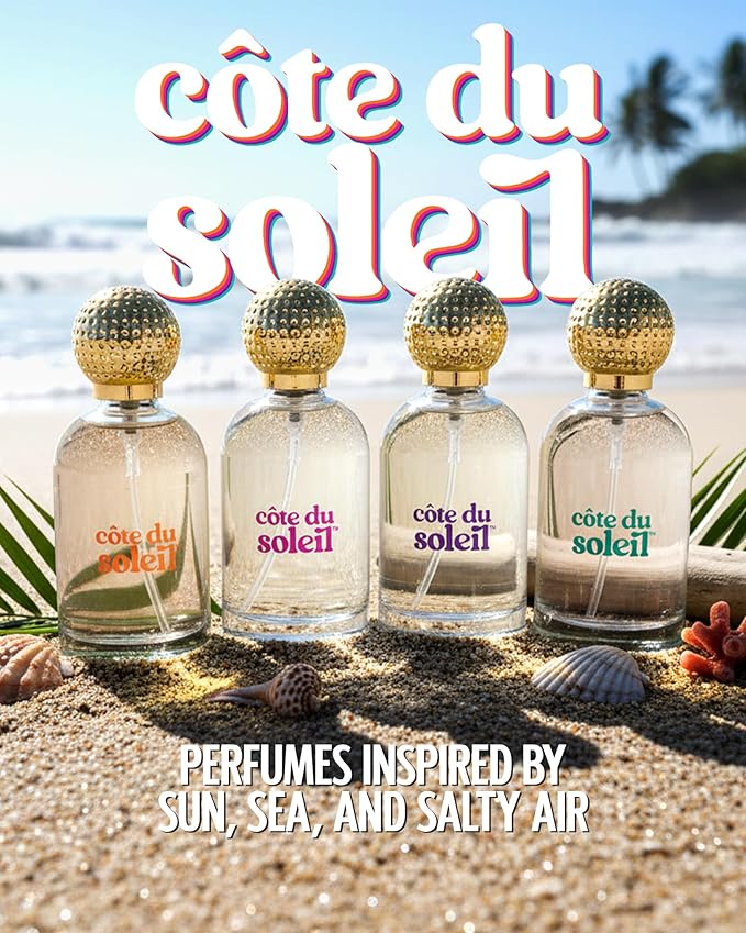 PB ParfumsBelcam Côte du Soleil Eau de Parfum for Women – Tropical Fruity Floral Scent with Dragon fruit, Jasmine & Vanilla – Long-Lasting Women’s Fragrance, Everyday Luxury Perfume, 3.4 fl oz