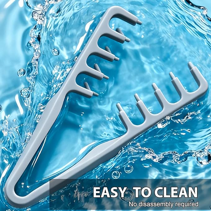 Texture Comb, Volumizing Wide-Tooth Hair Styling Comb, Fluffy Styling Combs, Fringe Parting Brush for Most Hair Types, Creates Fluffy & Layered Hairstyle for Women & Men (Grey&Pink)