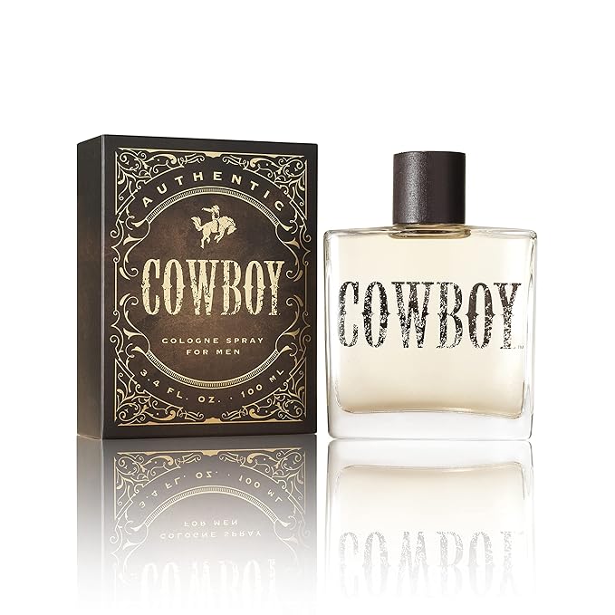 Cowboy Cologne for Men by Tru Western, 3.4 fl oz, Rugged Woodsy Fragrance, Fresh Moss, Juniper, Sage, Mahogany Woods, Long Lasting, Woody, Spicy, Earthy Masculine Scent