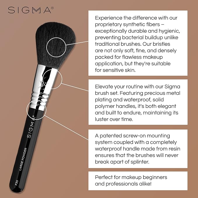 Sigma Beauty Makeup Brush Set – 7-Piece Travel Makeup Brushes for Flawless Application of Foundation Makeup, Blending, Contour, Eyeshadow & Brow Makeup – Compact & Stylish Carrying Case (8 pcs)