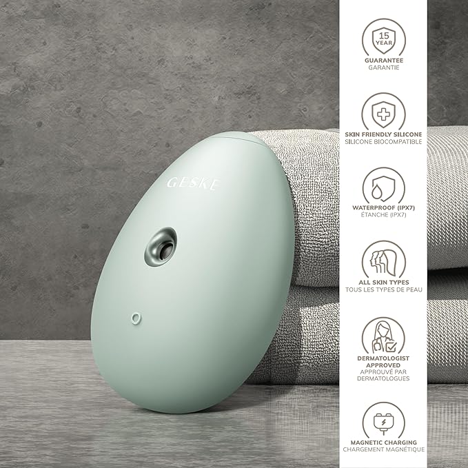 GESKE SmartAppGuided™ Facial Hydration Refresher | 4 in 1 | Water Atomizer | Moisturizing Spray Machine | Face Mister | Humidifier for Natural Glow | Reduce Redness & Dry Skin