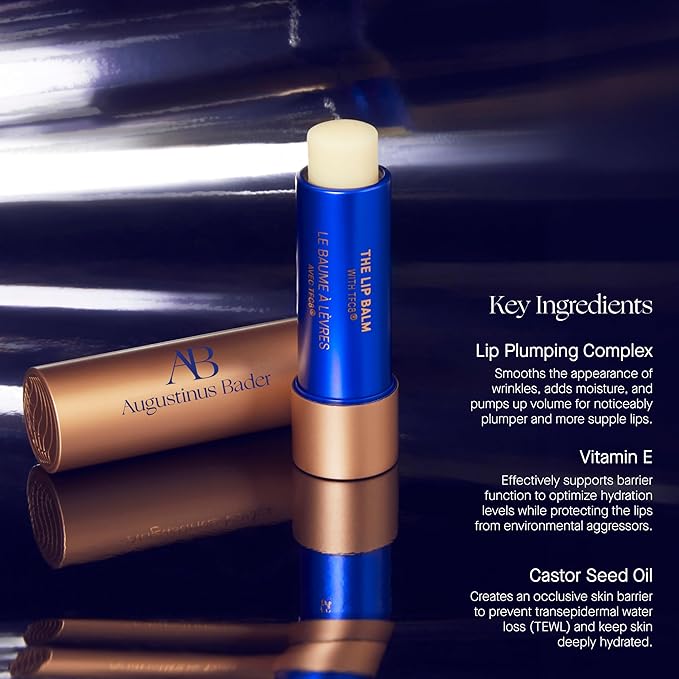 Augustinus Bader The Lip Balm – Luxury Nourishing & Hydrating Treatment Balm – Smooths, Softens & Restores Dry, Chapped Lips – Lightweight, Long-Lasting Moisture – 4 g / 0.14 oz