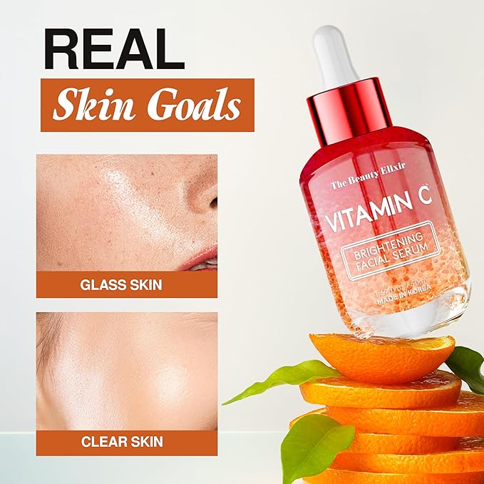 Vitamin C Serum For Face - Dermatologist Tested - Anti-Aging & Dark Spot Remover - Brightening, Clean Beauty, Cruelty-Free, Korean Skin Care for Glass Skin - All Skin Types - 1.69oz