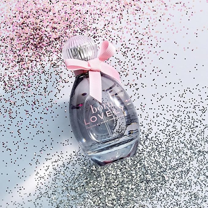 SJP Born Lovely Lush, Sweet, Elegant Amber Floral Eau De Parfum Spray Fragrance for Women - Mandarin, Peony, Honeysuckle, and Freesia - Intense, Long Lasting Scent - 1 oz