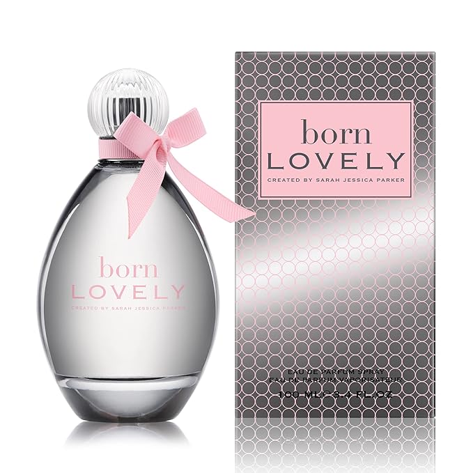 SJP Born Lovely Lush, Sweet, Elegant Amber Floral Eau De Parfum Spray Fragrance for Women - Mandarin, Peony, Honeysuckle, and Freesia - Intense, Long Lasting Scent - 3.4 oz