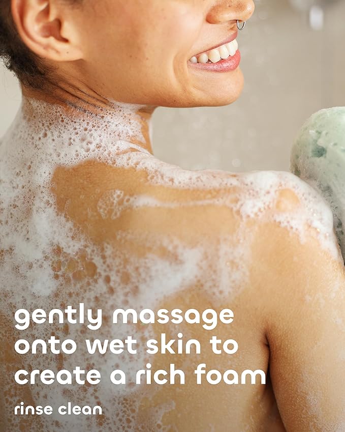 Seaweed Bath Co. Hydrate Body Wash - Unscented | Foaming Shower Gel Cleanser with Natural Ingredients | Fragrance Free and Gentle | Good For Sensitive Skin | 12 oz (Pack of 2)