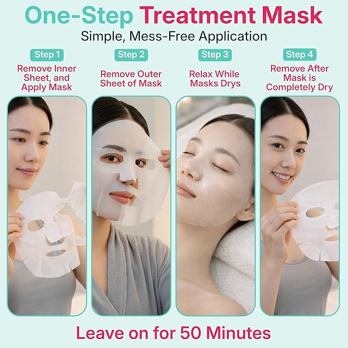 BIVID In & Out Bio-Cellulose Sheet Mask, Hydrating Korean Skincare Face Mask for Pore Care, Sebum & Blackhead Care with Tea Tree — K-Beauty Self Care Facial Skin Care Essentials, 0.88 oz, 5 Pack