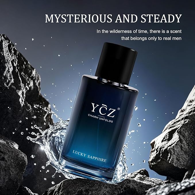 Ycz Lucky Men's Eau De Parfum New Round Box Packaging,1.7oz(50ml),Long Lasting EDP Men.Making it the ideal gentlemen’s gift