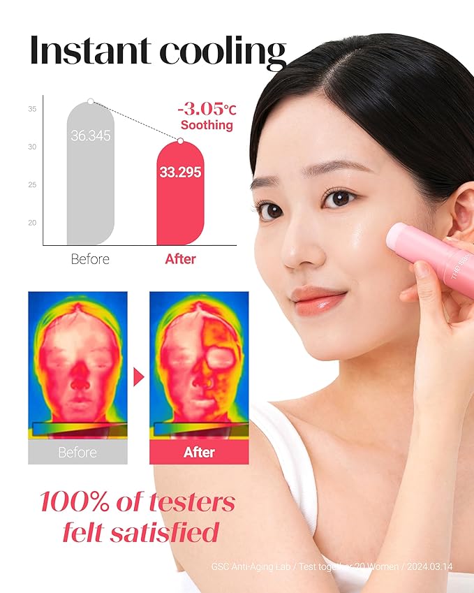 THESAEM Iceland Hydrating Collagen Eye Stick 0.38 oz - Anti-wrinkle Moisturizing Eye Balm for Saggy Skin – Under Eye Treatment - Balm to Smooth Skin Texture - Rose Scent