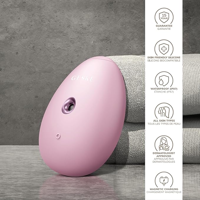 GESKE SmartAppGuided™ Facial Hydration Refresher | 4 in 1 | Water Atomizer | Moisturizing Spray Machine | Face Mister | Humidifier for Natural Glow | Reduce Redness & Dry Skin