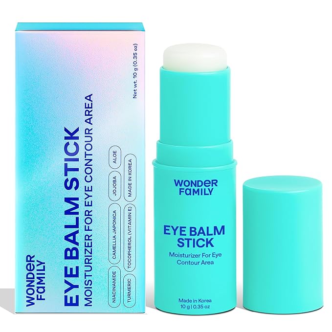 Korean Under Eye Balm Stick - Hydrating Eye Cream for Dark Circles and Puffiness, Wrinkles and Fine Lines - Lightweight Alternative to Serum - Moisturizing Korean Skin Care with Niacinamide, Vitamin E