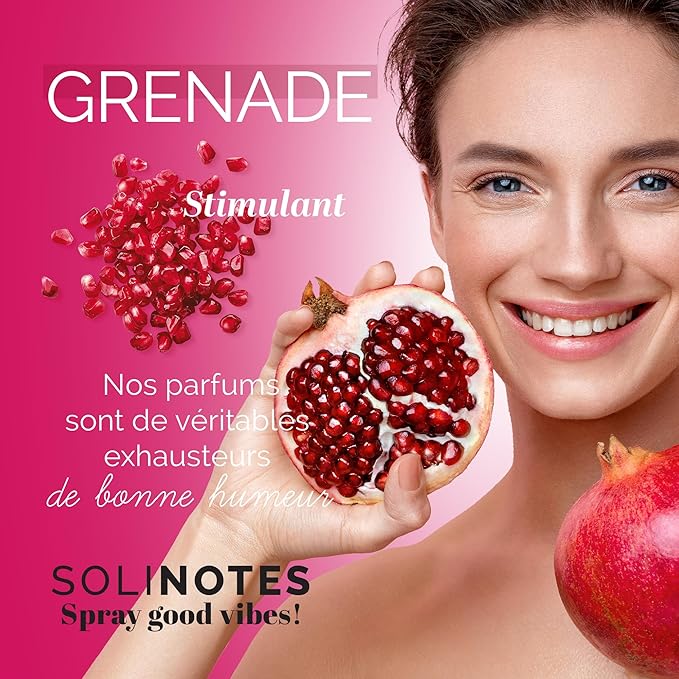 Solinotes Pomegranate Perfume for Women & Men, 1.7 Fl Oz/ 50 ML Eau De Parfum, Delicate Floral and Soothing Scent with Premium Ingredients - Clean Perfume, Cruelty Free, Vegan, Made in France