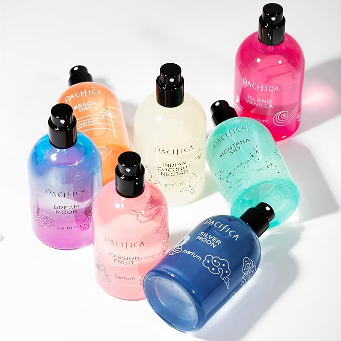 Pacifica Silver Moon Vanilla Almond Spice Perfume – Warm Gourmand Clean Fragrance for Women, 2 fl oz (Vegan & Cruelty-Free)