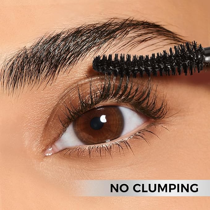 SACE LADY Waterproof Mascara with Lash Curler Volume and Length, Black No Clump Lift Lash Mascara, Lasting Smudge-proof Natural Looking Curl Eye Makeup Set, Cruelty Free, 0.28Oz