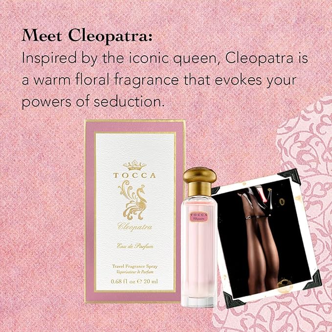 Tocca Cleopatra Women's Perfume, 0.68 oz (20 ml) - Warm Floral, Grapefruit, Jasmine, Vanilla Musk Fragrance