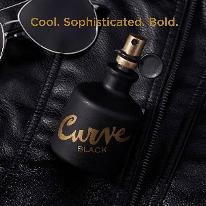 Curve Black For Men, Cologne Spray with Casual Day or Night Scent, 4.2 oz