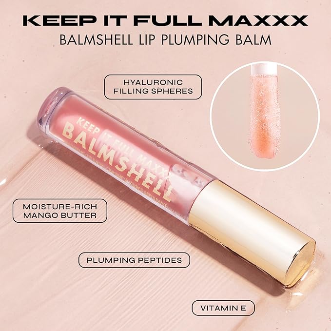 Milani Lip Balm, Keep It Full Maxxx Balmshell Lip Plumper with Jojoba Oil, Avocado Oil & Vitamin E for Hydrated, Full, Pillowy Lips (0.15 Fl. Oz.)