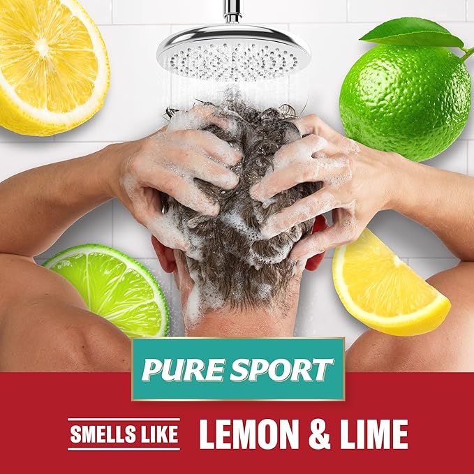 Old Spice Pure Sport 2-in-1 Shampoo and Conditioner Set for Men, Healthier, Fuller, More Moisturized Looking Hair, 29.2 Fl Oz Each, Twin Pack