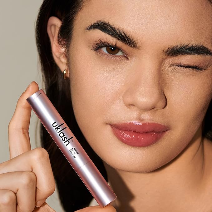 UKLASH Volume Boost Mascara - Extra-Black Pigmented, Water-Resistant, Vegan-Friendly, Paraben-Free with a Double-Sided Silicone Wand - Smudge-Proof Curling & Defining Formula