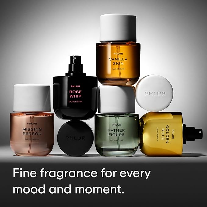 PHLUR Rose Whip Eau de Parfum - Full Size Perfume - Fruity Floral Perfume with Rose, Black Currant, Pink Pepper, Nutmeg, Cashmere Wood & Musk (50mL)