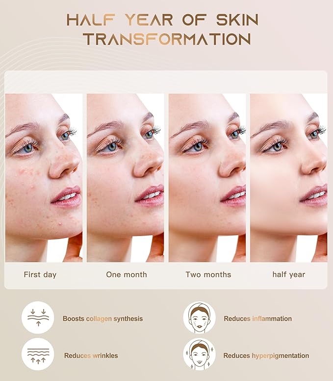 Red Light Therapy for Face, Wireless Led Face Mask with Near-Infrared Red Light (NIR), 5 Modes, Facial Skin Care, 380-850nm Multi-wavelength, Rechargeable Beauty Device for Women Men