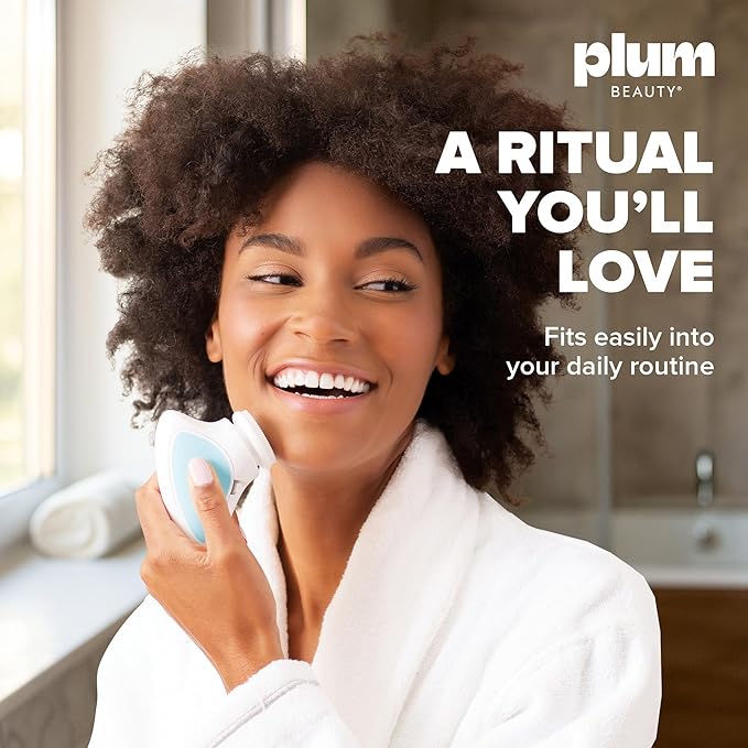 Sonic Facial Cleansing Brush – Gentle Dual-Speed Electric Exfoliator, Water-Resistant Silicone Deep-Pore Face Scrubber for Men & Women