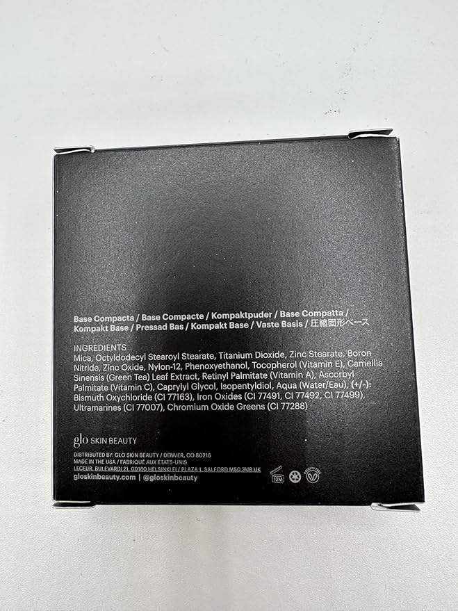 Glo Skin Beauty Pressed Base Powder Foundation Makeup (Golden Medium) - Flawless Coverage for a Radiant Natural, Second-Skin Finish