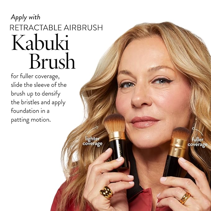 LAURA GELLER NEW YORK Award-Winning Baked Balance-n-Brighten Color Correcting Powder Foundation - Fair - Buildable Light to Medium Coverage - Demi-Matte Natural Finish