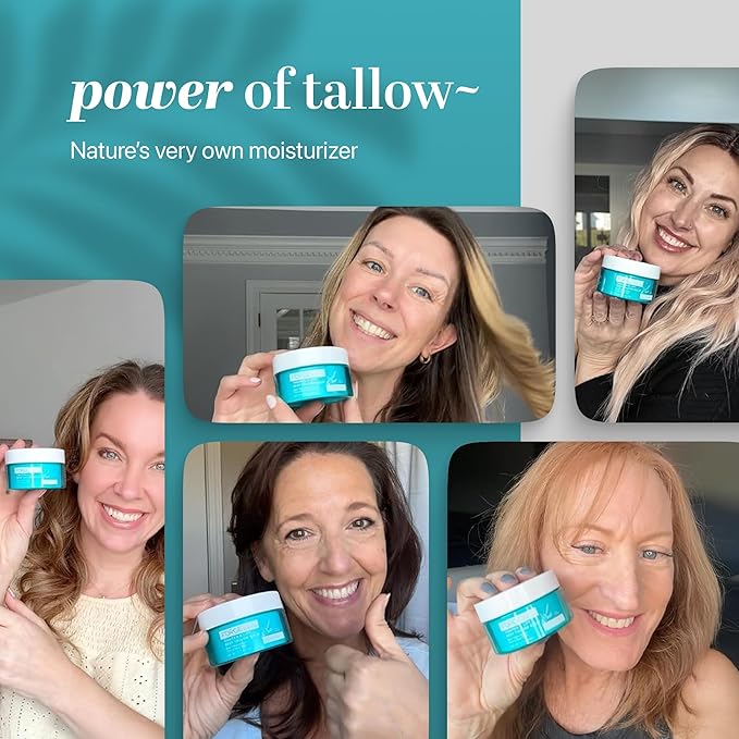 Forge Skin® Tighten & Lift Balm for Women [TALLOW-BASED] - Beef Tallow & Honey Extract Face Moisturizer - Natural Cream - Hydrating Facial Lotion - Anti Aging Skincare with Essential Oils (1.7 OZ)