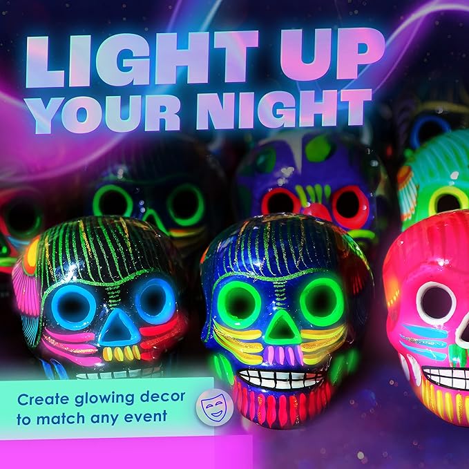 'XXL Set' 24 Cans of Glow in The Dark Paint by neon nights | Luminescent & Phosphorescent, Self-Luminous Paints