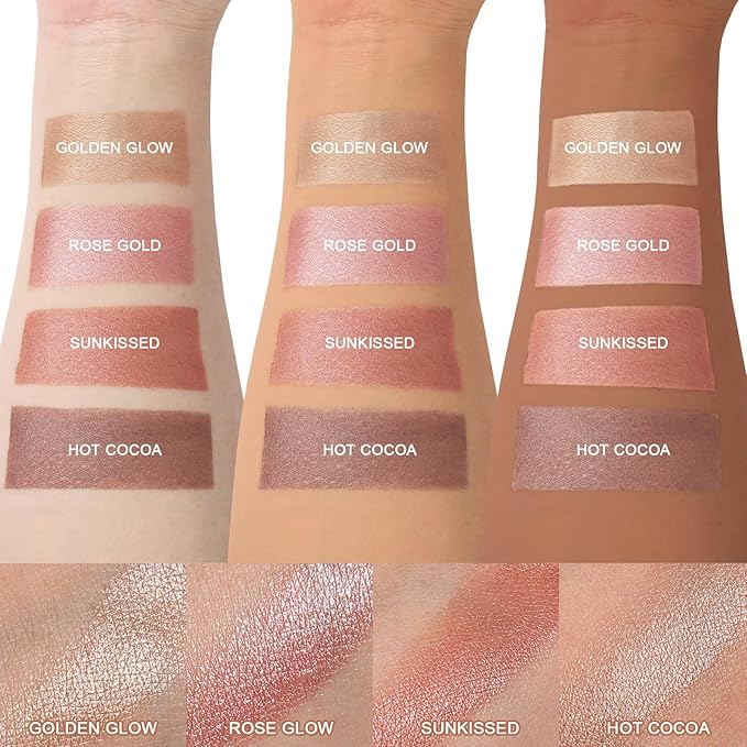 UCANBE Face & Body Cream Bronzer, Natural Tan Sun-Kissed Glow, Buildable Blendable for Long Lasting Bronzed Glow, Lightweight Contour Bronzing Multi-Use Shaping Palette for All-Day Luminous