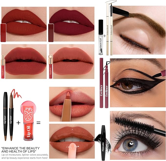 Makeup Advent Calendar 2025 Teen Girls Women Beauty Make Up Advent Calendar 24 Days Christmas Countdown Makeup Gift Set for Women Teen Girls