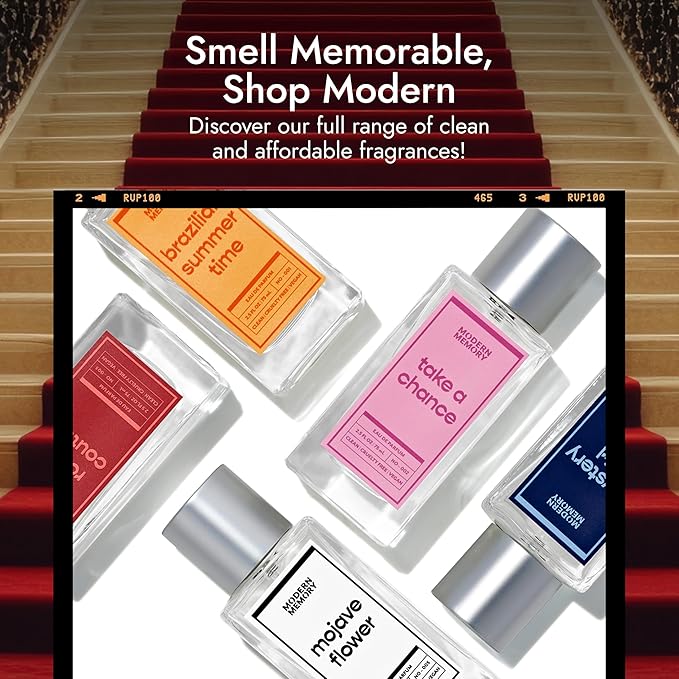 Modern Memory Rouge Couture Eau de Parfum for Women, 2.5 fl oz - Notes of Raspberry, Jasmine, & Golden Saffron