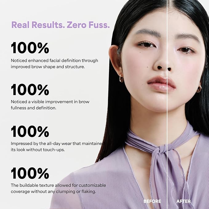 ENTROPY MAKEUP Tough Brow Finisher, 2-In-1 Brow Tint Mascara with Built-In Comb, Skinny Brush, Long-Lasting, Lightweight, Natural Hold and Soft Tint, Toast